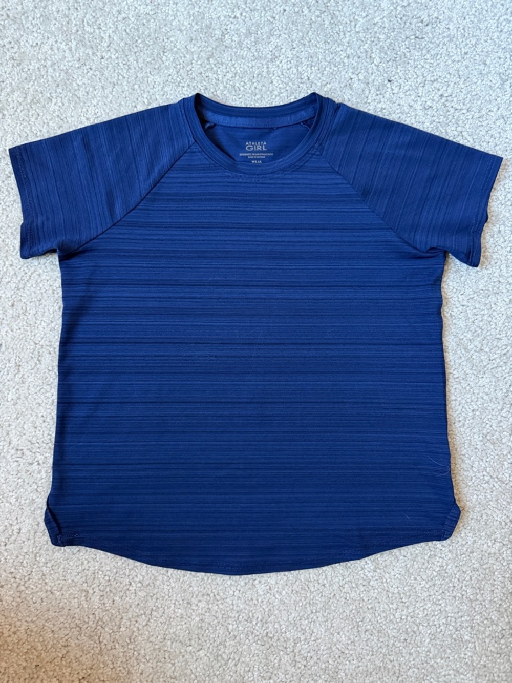Athleta Girl Navy Short Sleeve Performance Tee